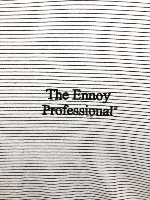 ENNOY（エンノイ）ENNOY (エンノイ) ボーダーカットソー ホワイト サイズ:XLの古着・服飾アイテム
