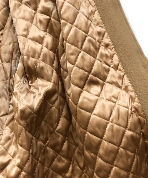 MaxMara（マックスマーラ）MaxMara (マックスマーラ) カシミヤ混フードファーキルティングコート ブラウン サイズ:38の古着・服飾アイテム