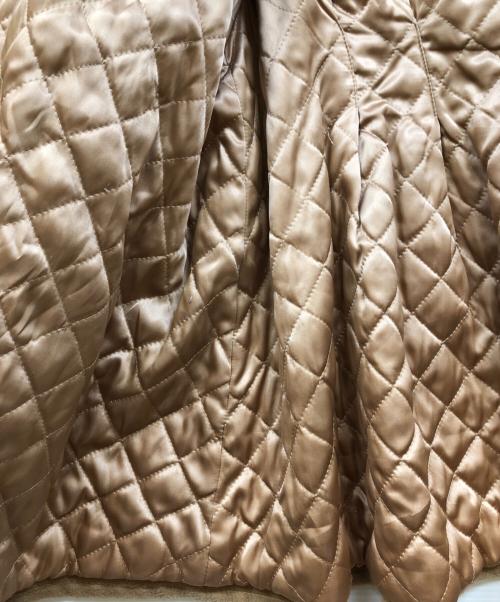 MaxMara（マックスマーラ）MaxMara (マックスマーラ) カシミヤ混フードファーキルティングコート ブラウン サイズ:38の古着・服飾アイテム