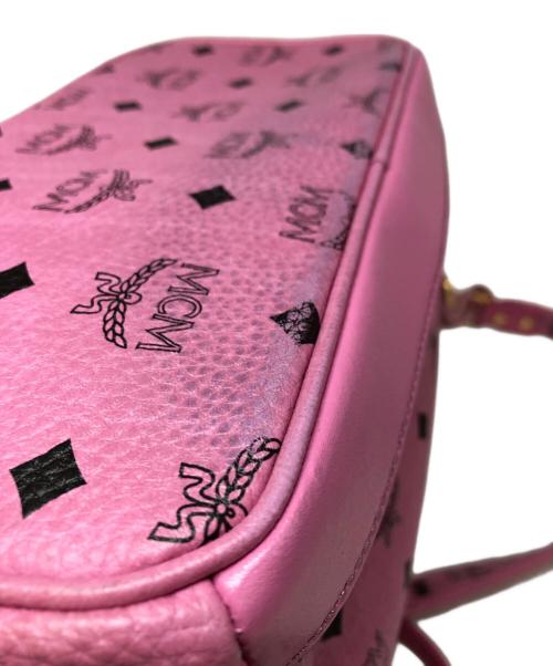 MCM（エムシーエム）MCM (エムシーエム) ヴィセトス スタッズ バックパック ピンクの古着・服飾アイテム