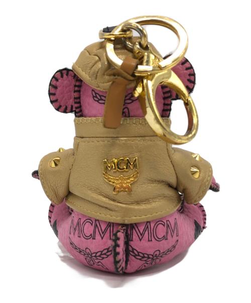 MCM（エムシーエム）MCM (エムシーエム) ヴィセトス ピンク ベア キーホルダーチャーム ピンクの古着・服飾アイテム