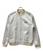 adidas Originalsアディダスオリジナル）の古着「00s レザートラックジャケット」｜ホワイト