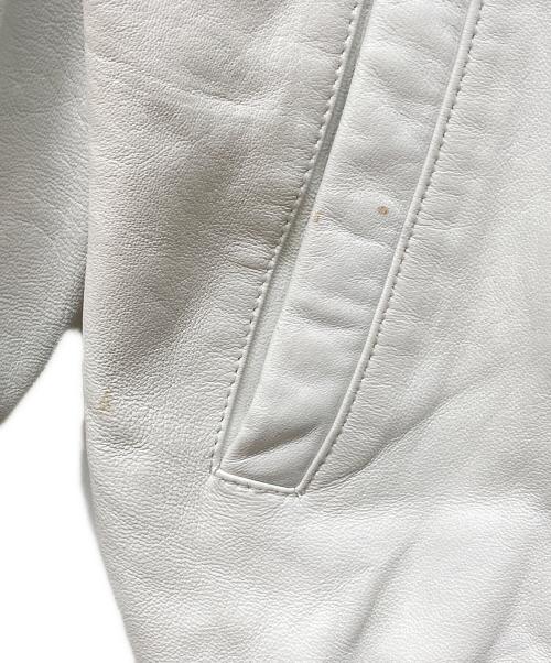 adidas Originals（アディダスオリジナル）adidas originals (アディダスオリジナル) 00s レザートラックジャケット ホワイト サイズ:Mの古着・服飾アイテム