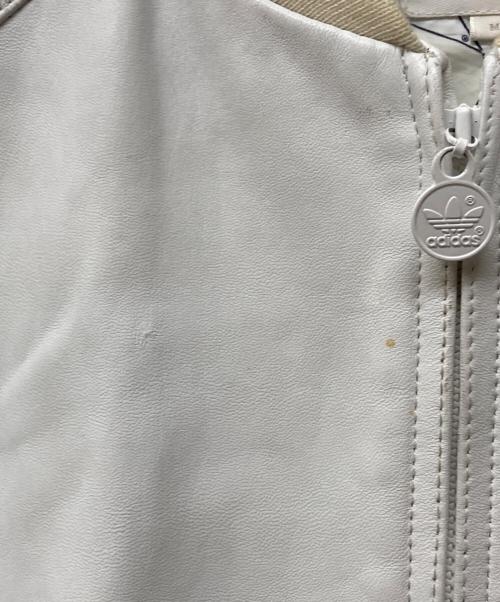 adidas Originals（アディダスオリジナル）adidas originals (アディダスオリジナル) 00s レザートラックジャケット ホワイト サイズ:Mの古着・服飾アイテム