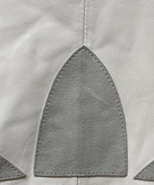 adidas Originals（アディダスオリジナル）adidas originals (アディダスオリジナル) 00s レザートラックジャケット ホワイト サイズ:Mの古着・服飾アイテム