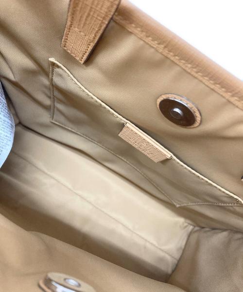 GUCCI（グッチ）GUCCI (グッチ) チルドレンズ キトゥン キャット 2WAYバッグ グリーン×ブラウンの古着・服飾アイテム