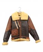 Aero LEATHERエアロレザー）の古着「B-3 フライトジャケット」｜ブラウン