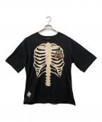 VANSON×GALFY×JACKROSEバンソン×ガルフィー×ジャックローズ）の古着「骨犬TEE」｜ブラック