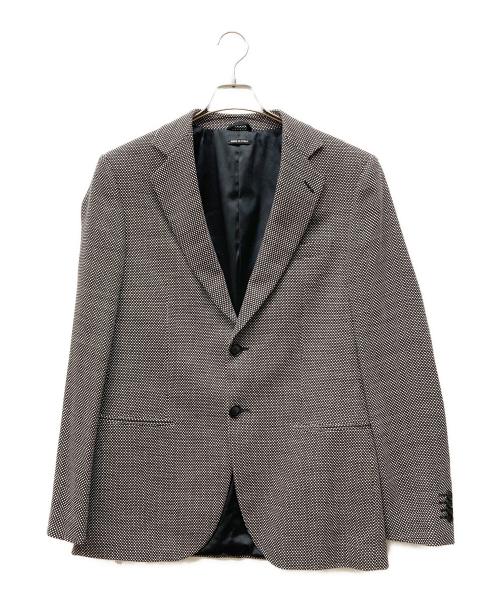 GIORGIO ARMANI（ジョルジョアルマーニ）GIORGIO ARMANI (ジョルジョアルマーニ) GEORGE テーラードジャケット ホワイト×ブラック サイズ:SIZE 50の古着・服飾アイテム