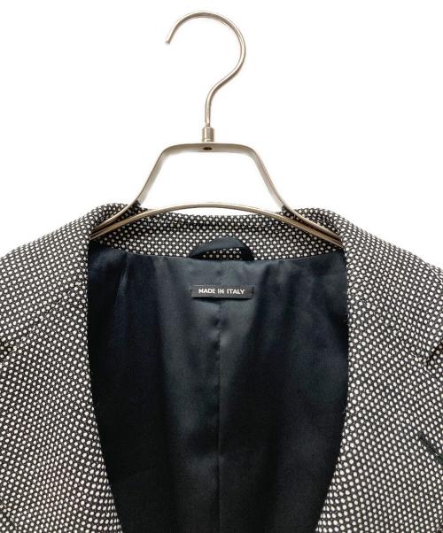 GIORGIO ARMANI（ジョルジョアルマーニ）GIORGIO ARMANI (ジョルジョアルマーニ) GEORGE テーラードジャケット ホワイト×ブラック サイズ:SIZE 50の古着・服飾アイテム