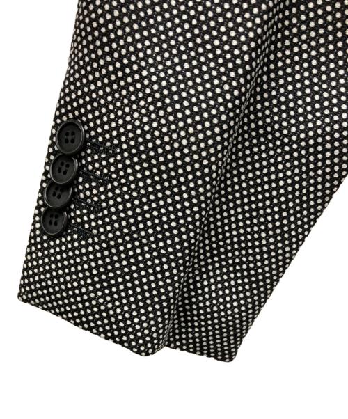 GIORGIO ARMANI（ジョルジョアルマーニ）GIORGIO ARMANI (ジョルジョアルマーニ) GEORGE テーラードジャケット ホワイト×ブラック サイズ:SIZE 50の古着・服飾アイテム