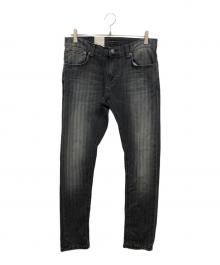 NUDIE JEANS（ヌーディー・ジーンズ）の古着「tight terryデニムパンツ」｜グレー