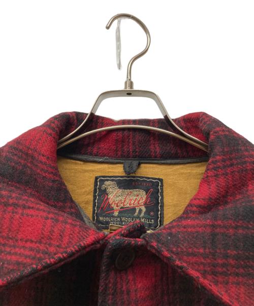WOOLRICH（ウールリッチ）WOOLRICH (ウールリッチ) バッファローチェックハンティングジャケット レッド サイズ:SIZE 46の古着・服飾アイテム