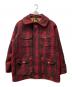 WOOLRICH（ウールリッチ）の古着「バッファローチェックハンティングジャケット」｜レッド