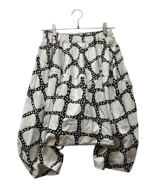 COMME des GARCONS（コムデギャルソン）COMME des GARCONS (コムデギャルソン) 11SS サルエルパンツ ホワイト×ブラック サイズ:SIZE XSの古着・服飾アイテム