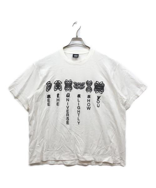 stussy（ステューシー）stussy (ステューシー) UNIVERSE Tシャツ ホワイト サイズ:XLの古着・服飾アイテム