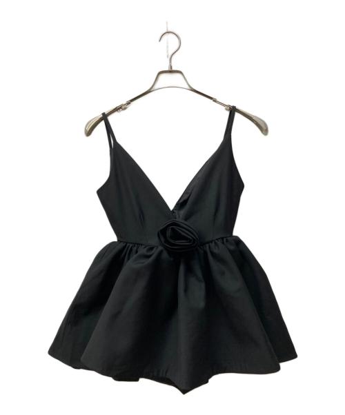 Bibiy.（ビビィ）Bibiy. (ビビィ) ALEXA FLOWER ROMPERS ブラック サイズ:SIZE Freeの古着・服飾アイテム