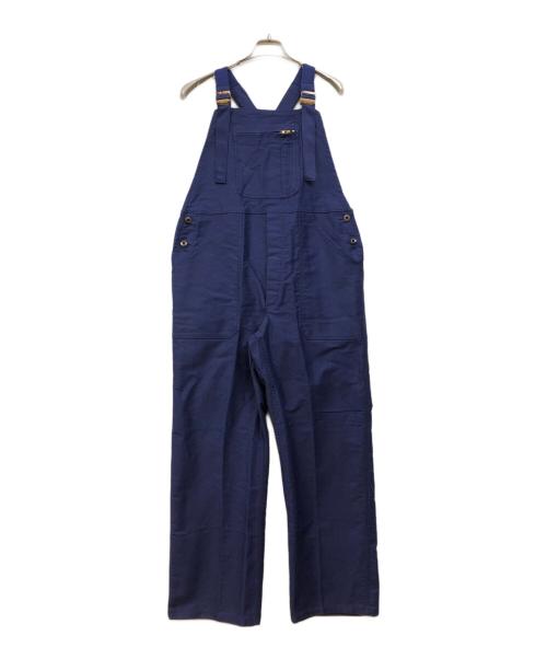 A ST. MICHEL（A ST. MICHEL）A ST. MICHEL (A ST. MICHEL) モールスキンオーバーオール ブルー サイズ:48の古着・服飾アイテム