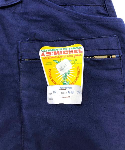 A ST. MICHEL（A ST. MICHEL）A ST. MICHEL (A ST. MICHEL) モールスキンオーバーオール ブルー サイズ:48の古着・服飾アイテム