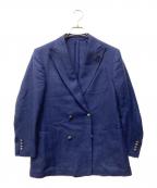 LARDINIラルディーニ）の古着「銀ボタンダブルテーラードジャケット」｜ネイビー