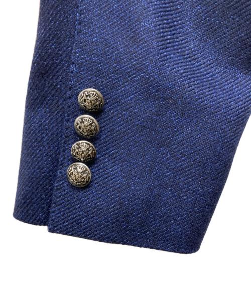 LARDINI（ラルディーニ）LARDINI (ラルディーニ) 銀ボタンダブルテーラードジャケット ネイビー サイズ:SIZE 48の古着・服飾アイテム