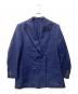 LARDINI（ラルディーニ）の古着「銀ボタンダブルテーラードジャケット」｜ネイビー