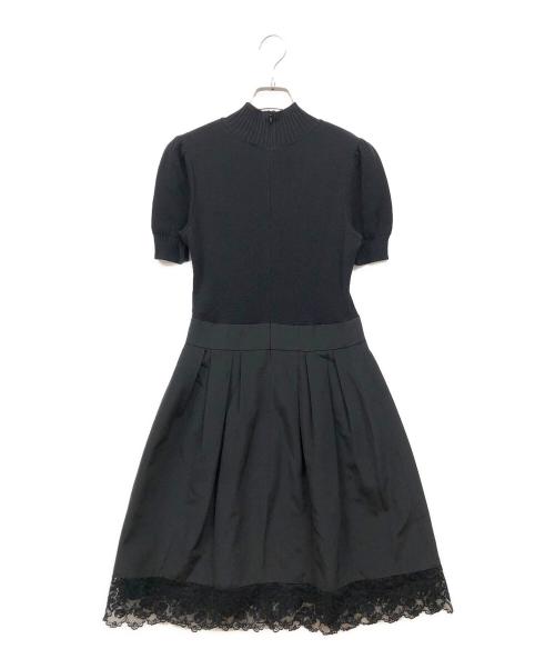 M'S GRACY（エムズグレイシー）M'S GRACY (エムズグレイシー) ドッキングリボン ワンピース ブラック サイズ:38の古着・服飾アイテム