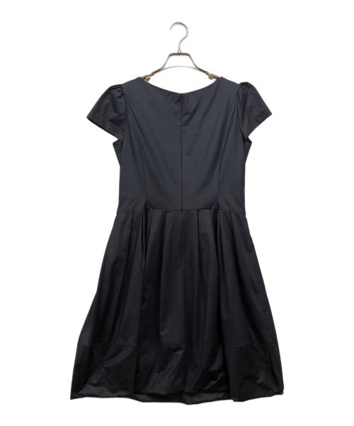 M'S GRACY（エムズグレイシー）M'S GRACY (エムズグレイシー) リボンブラウスワンピース ネイビー サイズ:40の古着・服飾アイテム