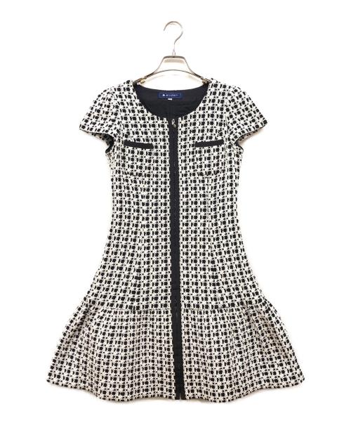 M'S GRACY（エムズグレイシー）M'S GRACY (エムズグレイシー) ジップアップワンピース ホワイト サイズ:38の古着・服飾アイテム