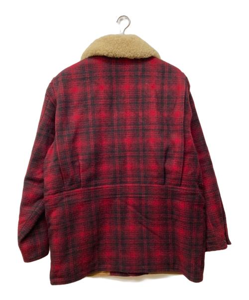 WOOLRICH（ウールリッチ）WOOLRICH (ウールリッチ) チェックボアコート レッド サイズ:SIZE Lの古着・服飾アイテム
