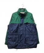 NAUTICAノーティカ）の古着「オールドナイロンジャケット」｜ネイビー×グリーン