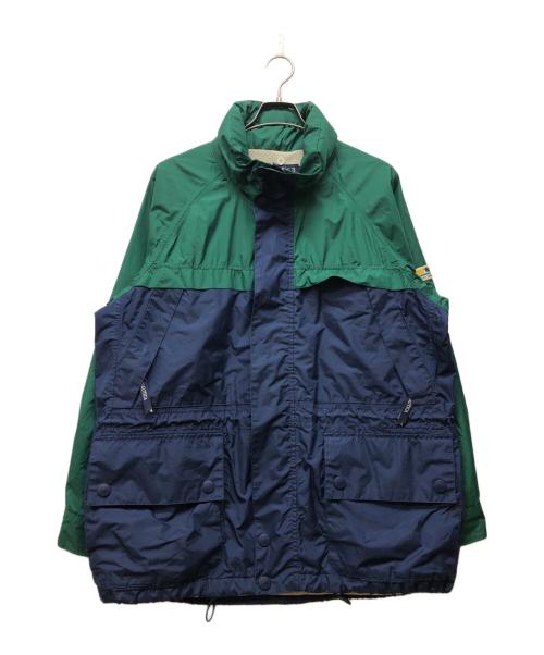 NAUTICA（ノーティカ）NAUTICA (ノーティカ) オールドナイロンジャケット ネイビー×グリーン サイズ:Mの古着・服飾アイテム