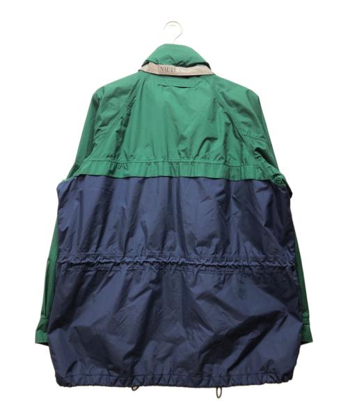 NAUTICA（ノーティカ）NAUTICA (ノーティカ) オールドナイロンジャケット ネイビー×グリーン サイズ:Mの古着・服飾アイテム