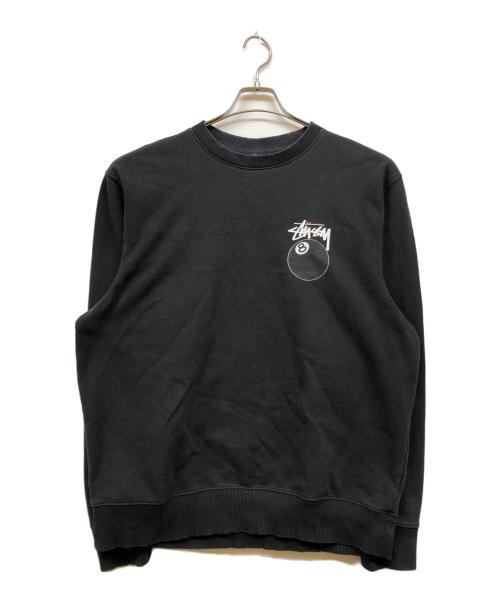 stussy（ステューシー）stussy (ステューシー) 8 BALL CREW ブラック サイズ:Ⅼの古着・服飾アイテム