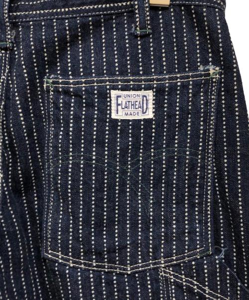 THE FLAT HEAD（ザ・フラットヘッド）THE FLAT HEAD (ザ・フラットヘッド) ウォバッシュ ペインターパンツ インディゴ サイズ:31の古着・服飾アイテム