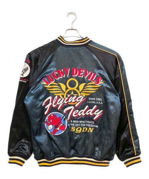 TED COMPANY（テッドカンパニー）TED COMPANY (テッドカンパニー) スカジャン ブラック×ブルー サイズ:44の古着・服飾アイテム