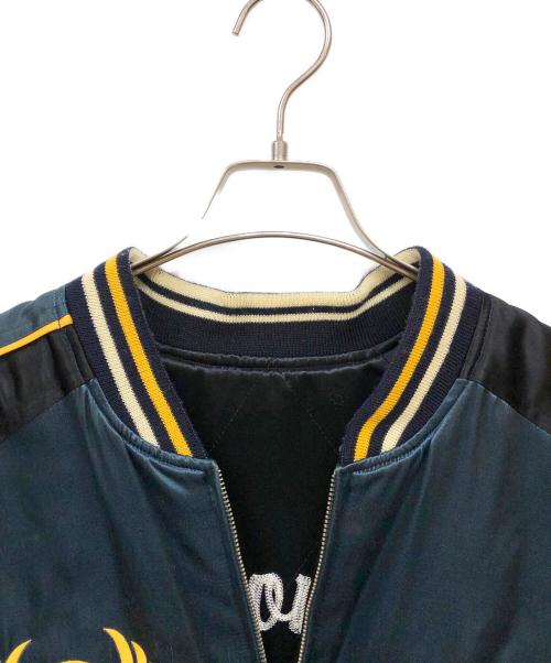 TED COMPANY（テッドカンパニー）TED COMPANY (テッドカンパニー) スカジャン ブラック×ブルー サイズ:44の古着・服飾アイテム