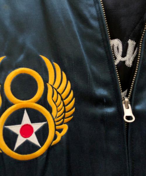 TED COMPANY（テッドカンパニー）TED COMPANY (テッドカンパニー) スカジャン ブラック×ブルー サイズ:44の古着・服飾アイテム