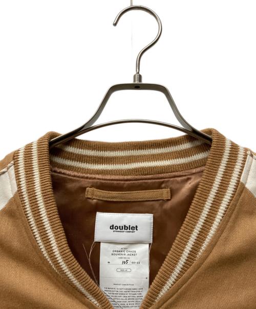 doublet（ダブレット）doublet (ダブレット) オーガニック カオス スーベニアジャケット ホワイト×ベージュ サイズ:Mの古着・服飾アイテム