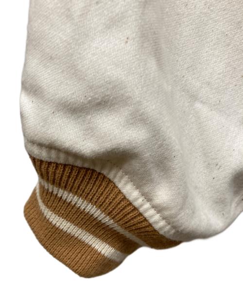 doublet（ダブレット）doublet (ダブレット) オーガニック カオス スーベニアジャケット ホワイト×ベージュ サイズ:Mの古着・服飾アイテム