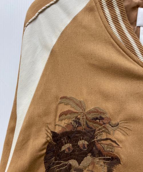 doublet（ダブレット）doublet (ダブレット) オーガニック カオス スーベニアジャケット ホワイト×ベージュ サイズ:Mの古着・服飾アイテム