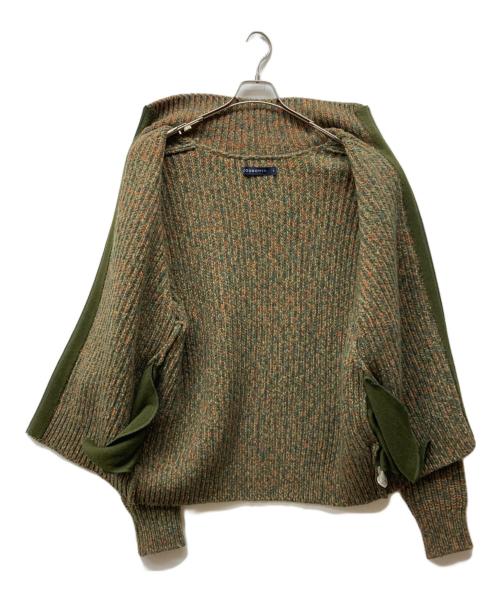 COGNOMEN（コグノーメン）COGNOMEN (コグノーメン) ニットジャケット グリーン サイズ:Lの古着・服飾アイテム
