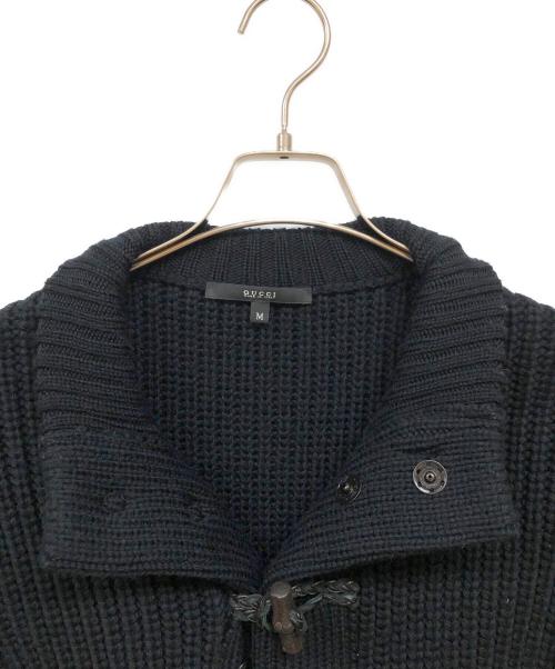 GUCCI（グッチ）GUCCI (グッチ) バンブーボタン ニットカーディガン ブラック サイズ:Mの古着・服飾アイテム