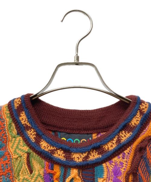 Coogi（クージー）Coogi (クージー) 3Dニット マルチカラー サイズ:Lの古着・服飾アイテム