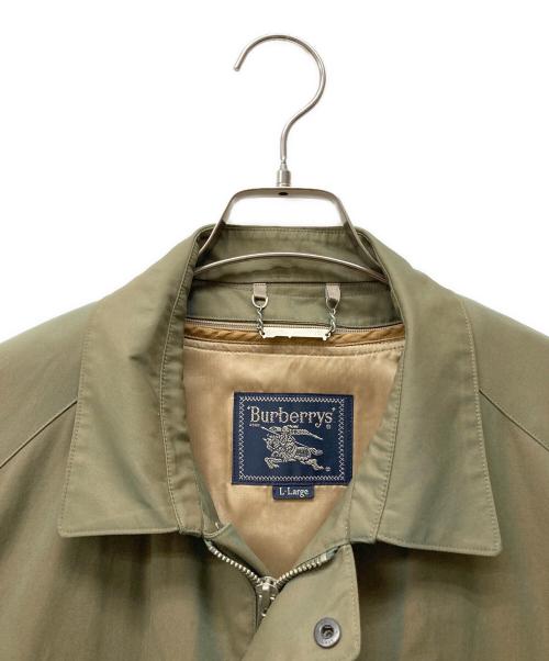 Burberry's（バーバリー）Burberry's (バーバリーズ) 1枚袖ジップアップミドルコート 玉虫色 サイズ:XLの古着・服飾アイテム