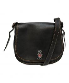 COACH×DISNEY（コーチ×ディズニー）の古着「SADDLE BAG(サドルバッグ)」｜ブラック