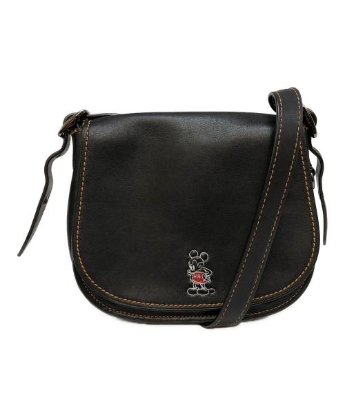 COACH（コーチ）COACH (コーチ) DISNEY (ディズニー) SADDLE BAG(サドルバッグ) ブラックの古着・服飾アイテム