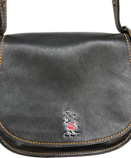 COACH（コーチ）COACH (コーチ) DISNEY (ディズニー) SADDLE BAG(サドルバッグ) ブラックの古着・服飾アイテム