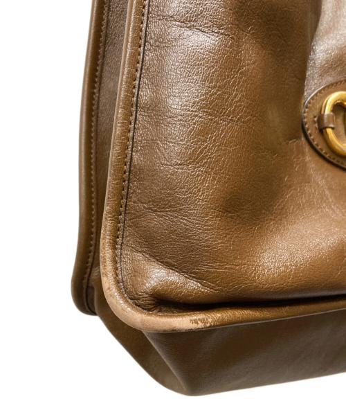 GUCCI（グッチ）GUCCI (グッチ) 1955 HORSEBIT ブラウンの古着・服飾アイテム
