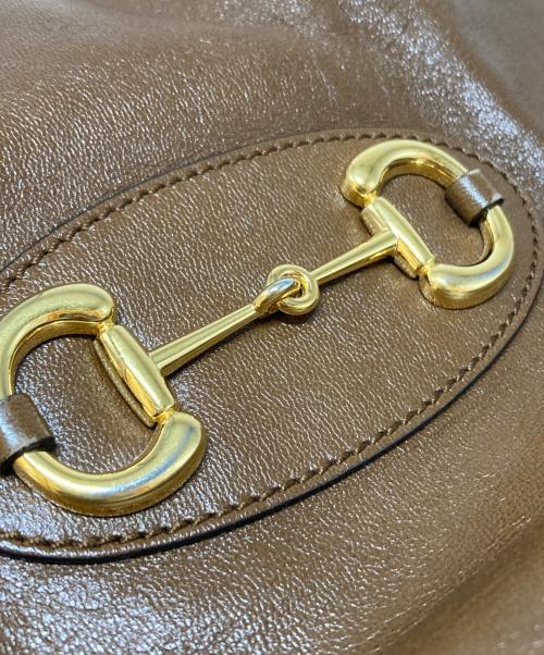 GUCCI（グッチ）GUCCI (グッチ) 1955 HORSEBIT ブラウンの古着・服飾アイテム